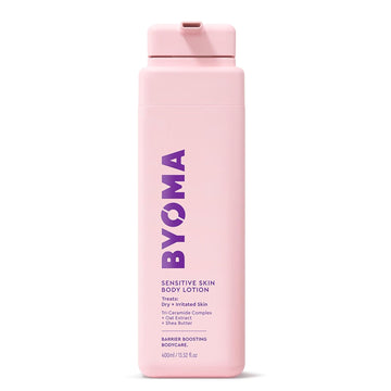 Byoma Sensitive Body Lotion - For Dry, Irritated Skin - Fragrance-Free Moisturizer With Colloidal Oat & Shea Butter - Soothes & Relieves Itching - Skin Barrier Support - 13.52 Fl Oz