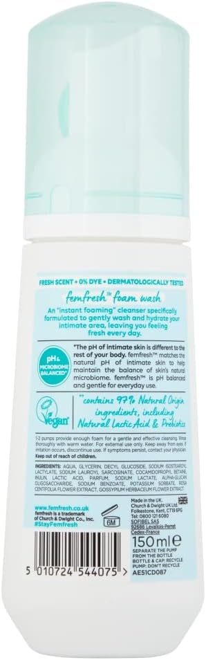 Femfresh Refresh Pure Freshness And Hydration Fragrance Free 150Ml : Beauty & Personal Care