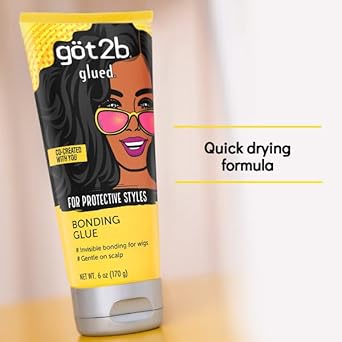 Got2b Glued Bonding Glue, For Protective styles, Gentle on Scalp, Wig Glue 6 oz : Industrial & Scientific