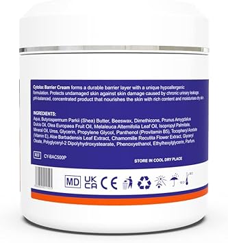Cytolax Barrier Cream 500G | Durable 24Hour Protection | Prevents Skin Irritation & Sores | Improves Elasticity & Repairs Damaged Skin | Incontinence Cream With Shea Butter & Aloe Vera Extracts