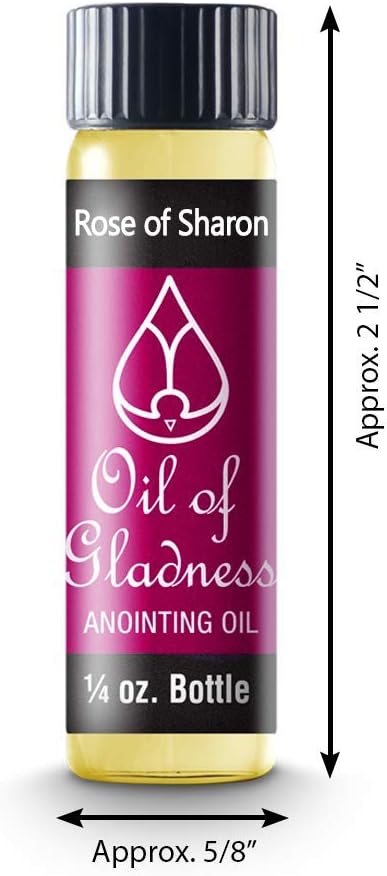 Oil Of Gladness Anointing Oil Rose Of Sharon - Oil For Daily Prayer 3.5Oz