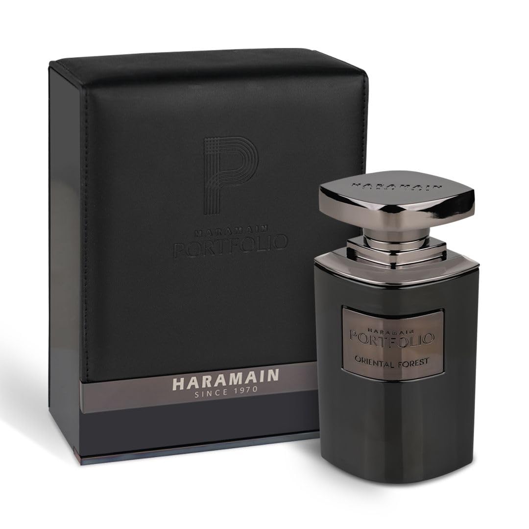 Al Haramain Portfolio Portrait Sandal For Unisex Arabian Perfume For Women & Men - Long Lasting Fragrance With Black Pepper, Rose, Leather,Sandalwood - Arabic Cologne - Eau De Parfum - 2.5Oz Edp Spray