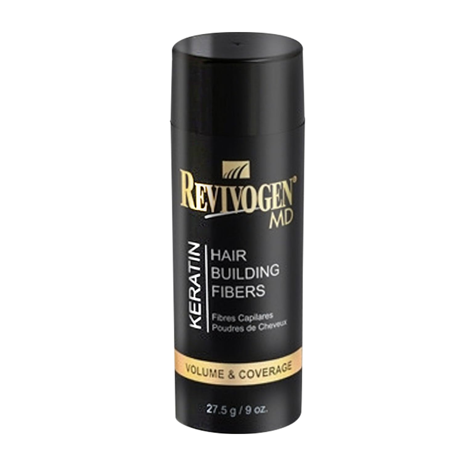 Revivogen Md Keratin Hair Building Fibers, Hairline Powder, Hair Fibers, Hair Fibers For Thinning Hair, Hair Fiber Spray, Thick Fiber For Hair Men And Women, Hair Filler, .9Oz, Black
