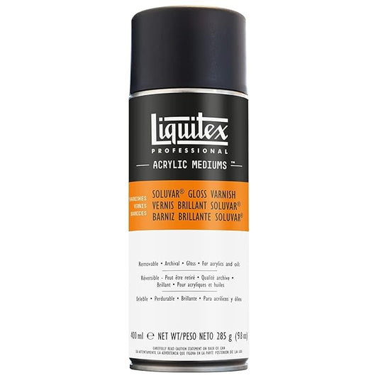 Liquitex Professional Soluvar Gloss Varnish, Aerosol Spray 400 ml
