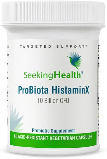 Seeking Health Probiota Histaminx - Digestion Supplement For Gut Health Support - Support Histamine With Lactobacillus Plantarum & Lactobacillus Salivarius - Support Immune & Skin Health - 60 Capsules