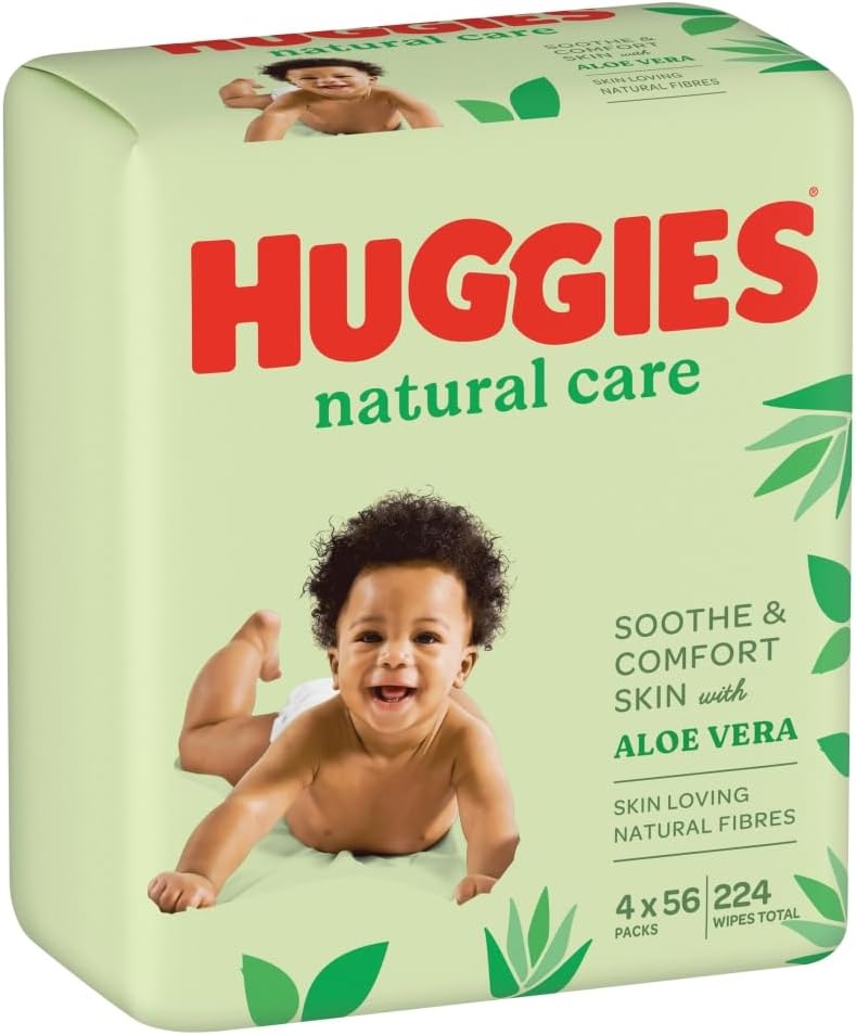 Huggies Natural Care Baby Wipes, 4 X 56 Count