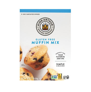 King Arthur, Gluten Free Muffin Mix, Certified Gluten-Free, Non-GMO Project Verified, Certified Kosher, 16 Ounces