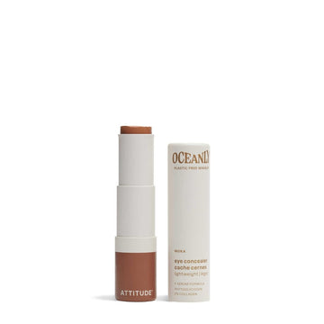 Attitude Oceanly Light Coverage Under Eye Concealer Stick, Titanium Dioxide-Free, Ewg Verified, Plastic-Free, Vegan & Cruelty-Free Makeup, Moka, 0.2 Ounces