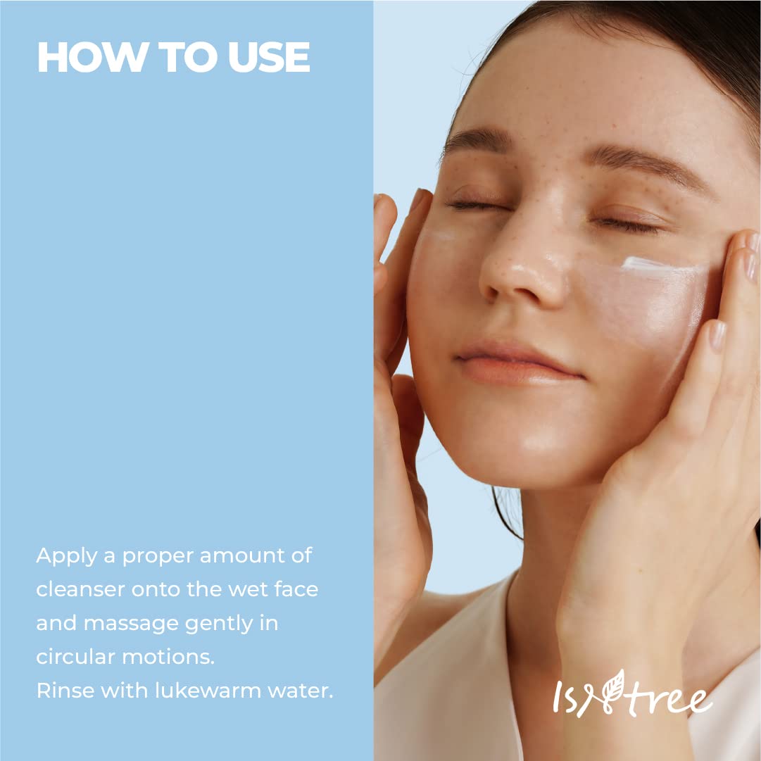 Isntree Hyaluronic Acid Low-Ph Cleansing Foam 150Ml, 5.07 Fl.Oz | Moisturizing & Mild Cleansing | 8 Types Of Hyaluronic Acid | Helps To Remove Impurities Gently : Beauty & Personal Care