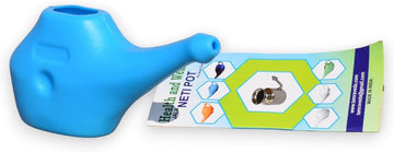 Traveller'S Neti Pot For Nasal Cleansing | Travel Friendly Blue Jala Neti Pot By Goodshealthshop