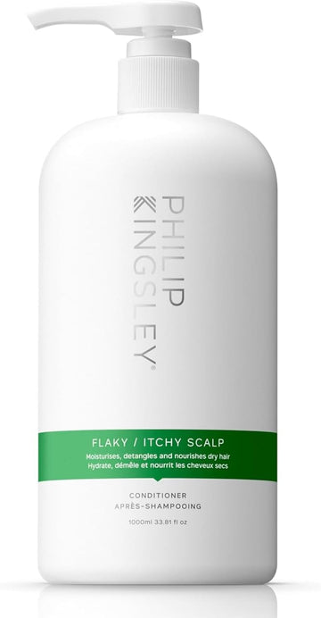 Philip Kingsley | Flaky/Itchy Scalp Conditioner | Anit-Dandruff Conditioner For Flaky, Itchy, Dry And/Or Oily Scalps | Cleansing Scalp Care | Hydrates, Soothes, Calms And Detangles | 1000Ml