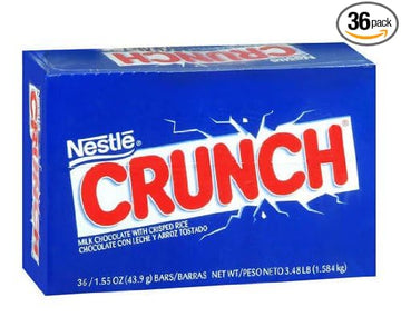 Nestle Crunch Chocolate Bar 36pk (1.6oz Per Pack) Made in Canada