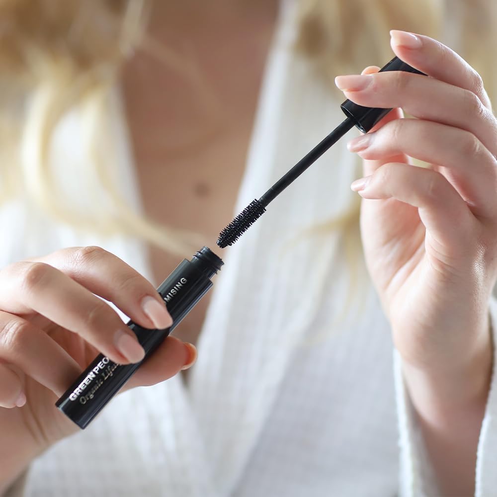 Green People Volumising Mascara - Natural Mascara for Sensitive Eyes - Long Lasting Colour - Pregnancy Safe, Gluten Free, Cruelty Free - Black, 7ml : Amazon.co.uk: Beauty