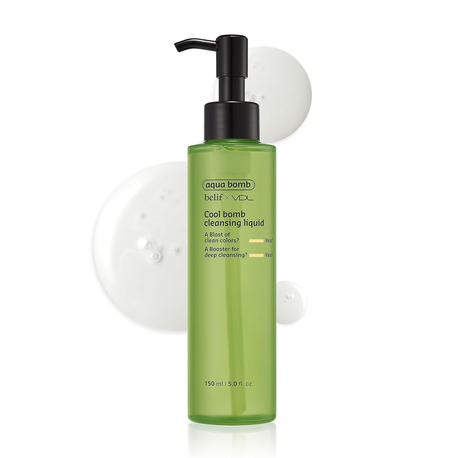 Vdl Valentines Day Gifts Coolbomb Cleansing Liquid - Gentle Vegan Formula For Moisturized Skin. Hydrating Facial Cleanser, Non-Irritating, Removes Makeup & Impurities (5.07 Fl Oz) | Korean Skincare