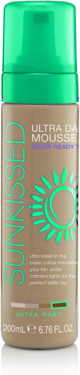 Sunkissed Ultra Dark Mousse Selfie Ready To Use, 200 Ml