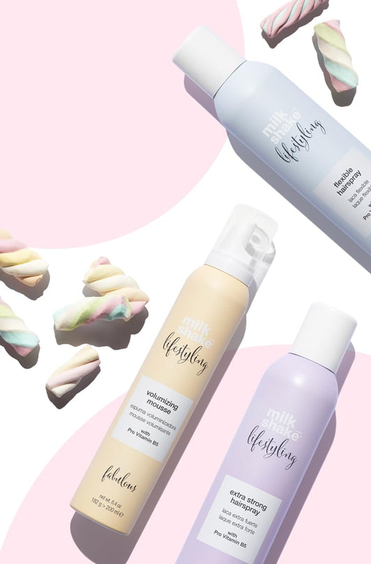 Milk_Shake Lifestyling Volumizing Mousse - Medium To Strong Holding Foam | Provides Body, Volume, And Curl Retention | 6.4 Oz (200 Ml)