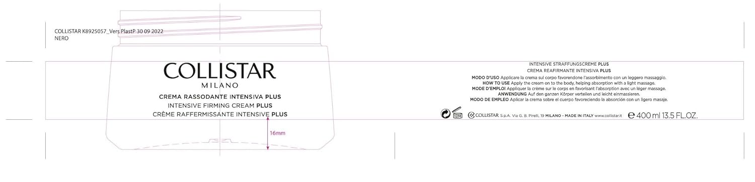 Collistar Intensive Firming Cream 400Ml : Beauty & Personal Care