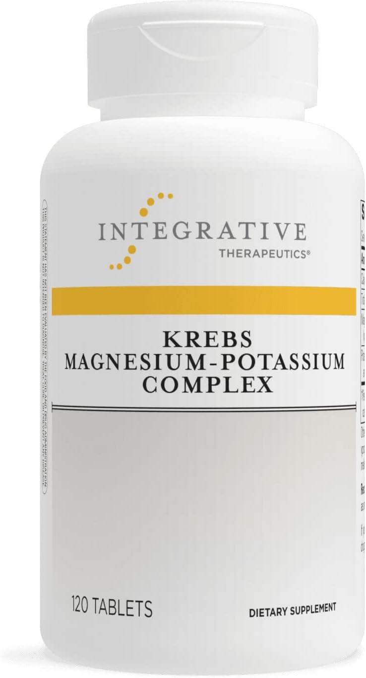 Integrative Therapeutics Krebs Magnesium-Potassium Complex - Healthy Heart Muscle Support* - Muscle Support Supplement With Magnesium Citrate, Potassium Citrate & Magnesium Malate* - 120 Tablets