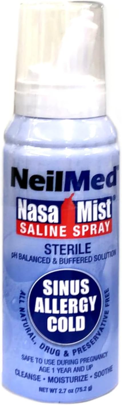 Neilmed Nasamist Isotonic Saline Spray For Allergy & Sinus Sufferers, 75 Ml Pack Of 1
