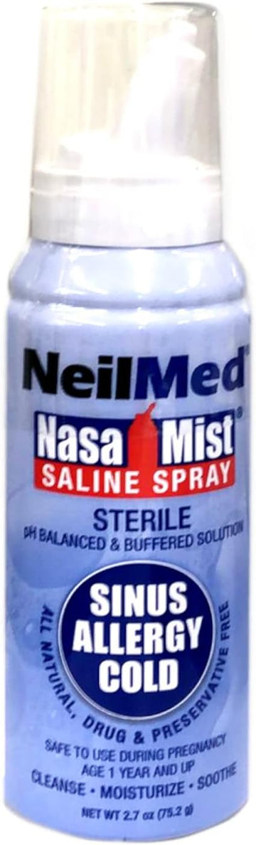 Neilmed Nasamist Isotonic Saline Spray For Allergy & Sinus Sufferers, 75 Ml Pack Of 2