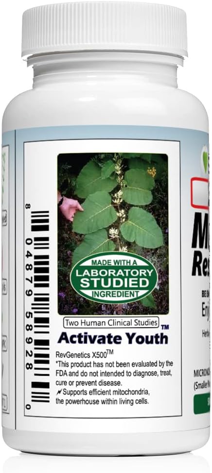 X500: Pure Resveratrol 500Mg - Pure Trans-Resveratrol - 30 Vegetarian Capsules - 500 Mg Per Capsule