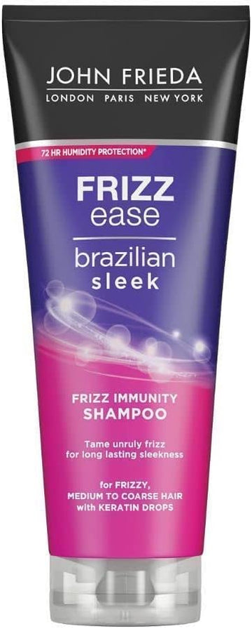 John Frieda Frizz Ease Brazilian Sleek Frizz Immunity Shampoo 250ml, Moisturising Shampoo for Dry, Frizzy Hair : Amazon.co.uk: Beauty