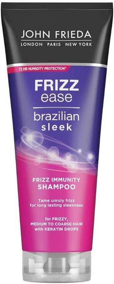 John Frieda Frizz Ease Brazilian Sleek Frizz Immunity Shampoo 250ml, Moisturising Shampoo for Dry, Frizzy Hair : Amazon.co.uk: Beauty