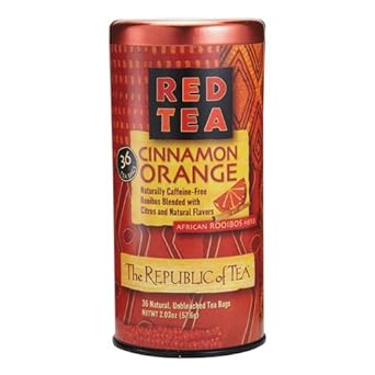 The Republic Of Tea Cinnamon Orange Red Tea, 36 Tea Bags