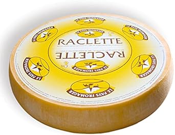 Raclette Cheese | Premium Quality | 1 Kilo / 2.2 Lbs Block Soft Cheese For Melting And For Fondue - Premium Quality French Cheese Wheel Piece From Great British Trading Limited
