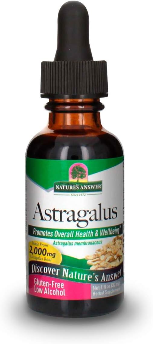 Nature'S Answer Astragalus Root Extract With Organic Alcohol, 1-  | Immune Support | Promotes Cardiovascular Health | Natural Stress Reliever