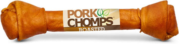 Pork Chomps Roasted Pork Skin Dog Chew, 20-Inch Knot, 1 Count