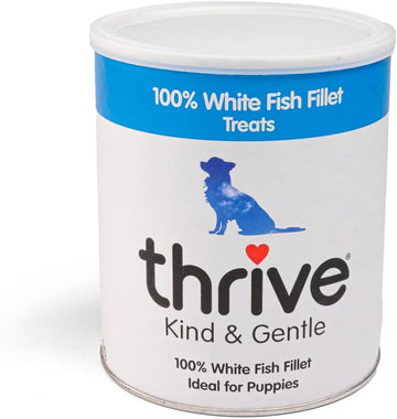 Thrive Kind And Gentle 100% White Fish Fillet Dog Treats For All Dogs Suitable For Sensitive Tummies