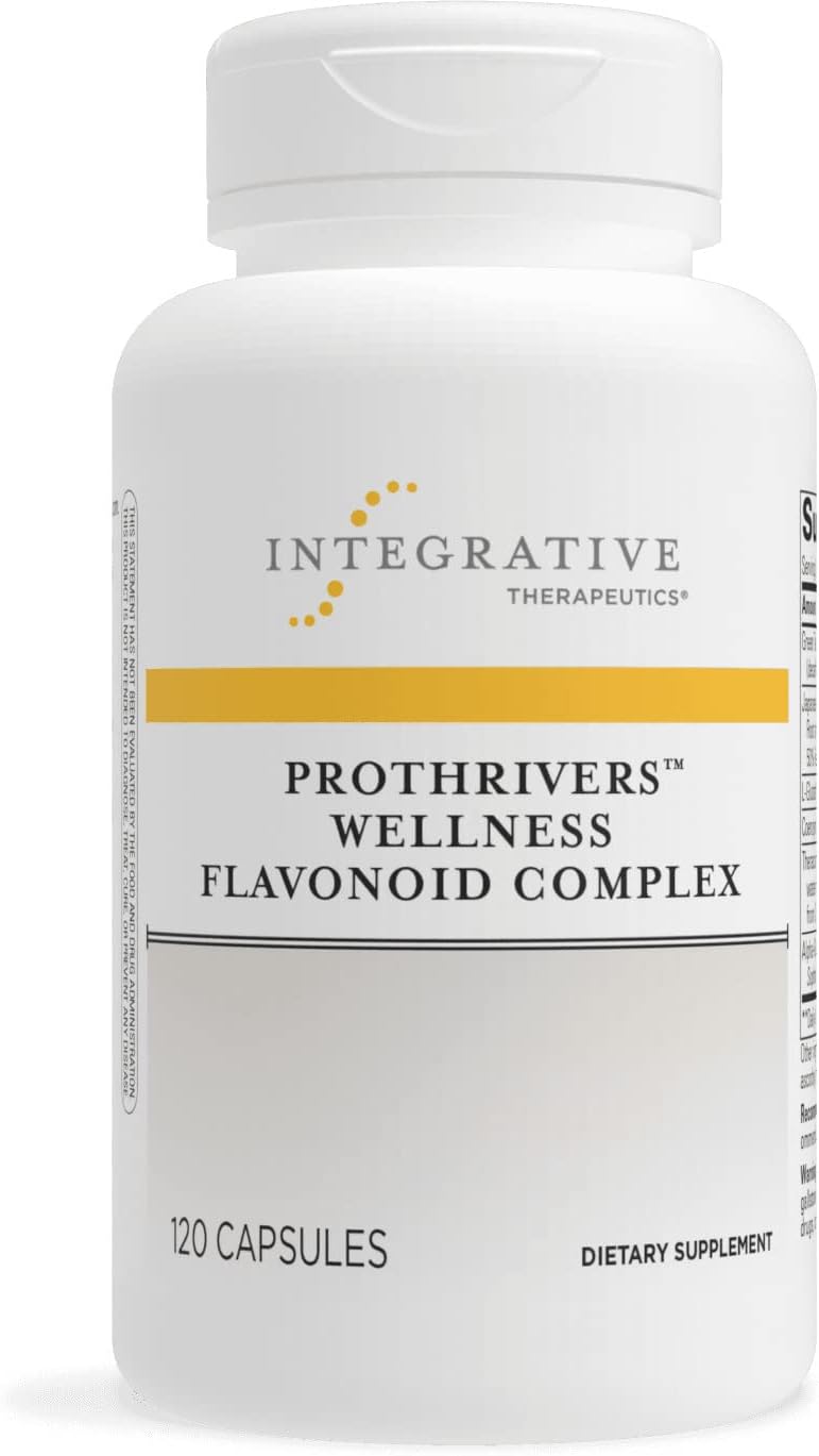 Integrative Therapeutics ProThrivers Wellness Flavonoid Complex - Supports Healthy Antioxidant Pathways* - With CoQ10, Curcumin Extract, Green Tea Extract and L-Glutathione - Dairy Free - 120 Capsules