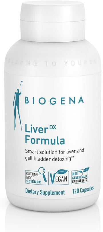 Biogena LiverDX Formula Supplement - Liver and Gall-Bladder Detoxing, Cleansing & Repair (Milk Thistle, Artichoke & Dandelion Extract, Lecithin)