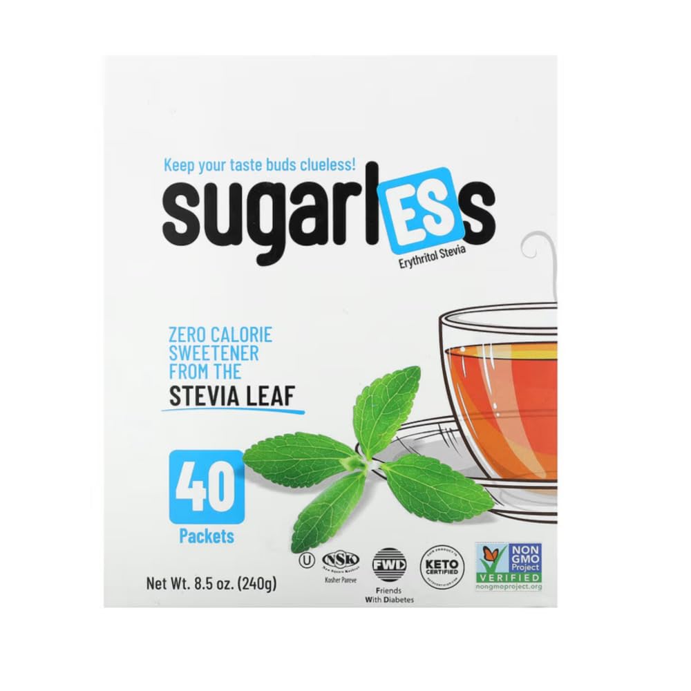 Health Garden Sugarless Erythritol And Stevia Blend Sweetener - All Natural - Non Gmo - Kosher- Keto Friendly (3 Lbs)