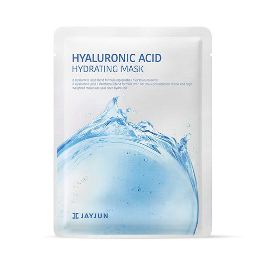 Jayjun Hyaluronic Acid Hydrating Mask (10 Sheets) - 8-Layer Moisture Technology For Deep Hydration & Revitalization