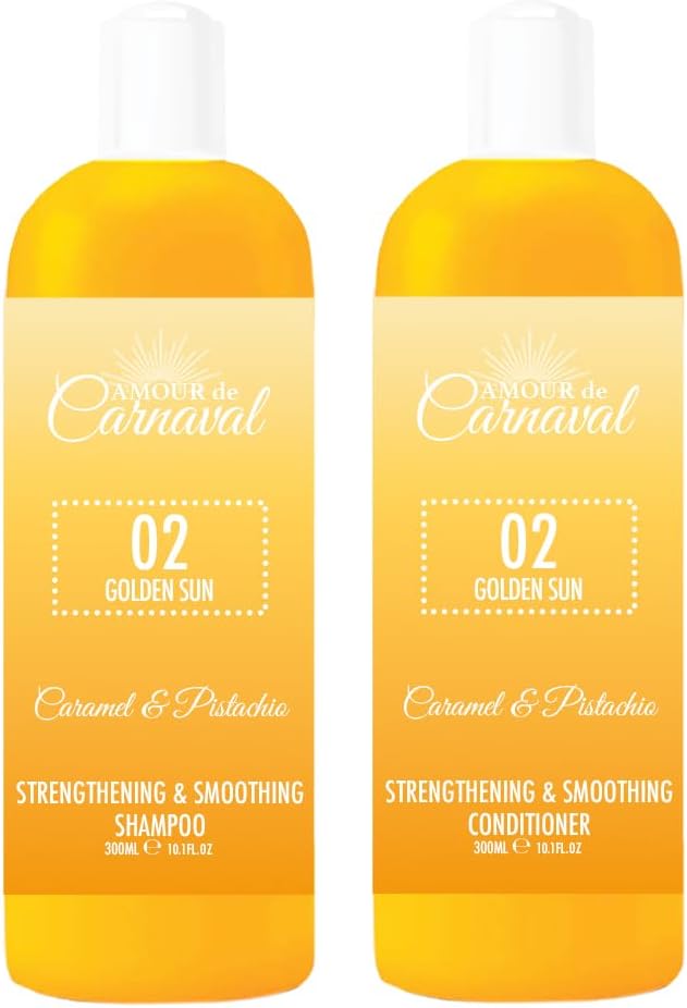 Amour De Carnaval - Golden Sun - Strengthening & Smoothing Shampoo & Conditioner Set