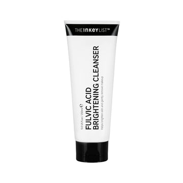 The Inkey List Fulvic Acid Brightening Cleanser, Gel Face Cleanser Gently Exfoliates And Removes Makeup, Improves Uneven Skin Tone, 5.07 Fl Oz