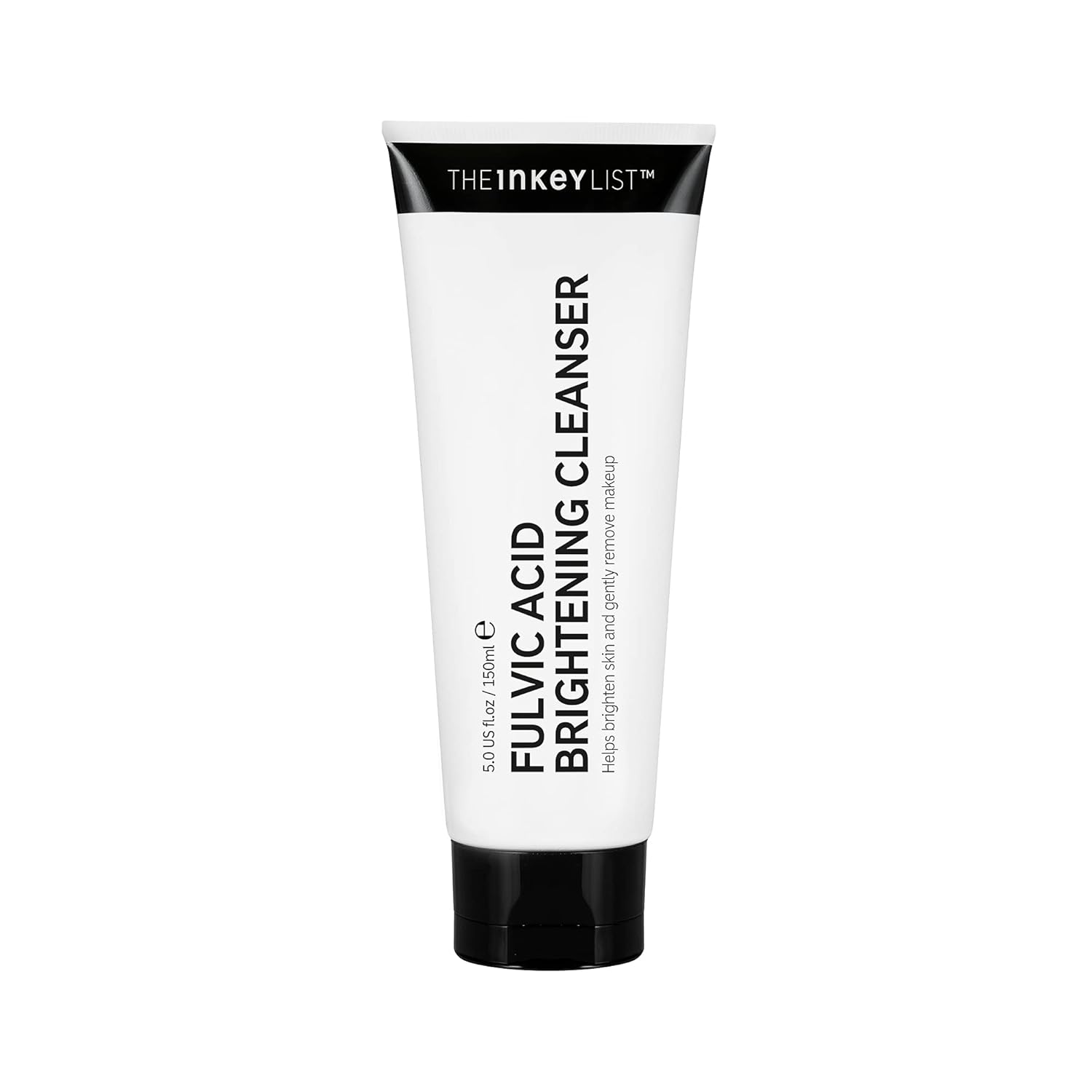 The Inkey List Mini Fulvic Acid Brightening Cleanser, Gel Face Cleanser Gently Exfoliates And Removes Makeup, Improves Uneven Skin Tone, Travel Size, 1 Pack, 1.69 Fl Oz