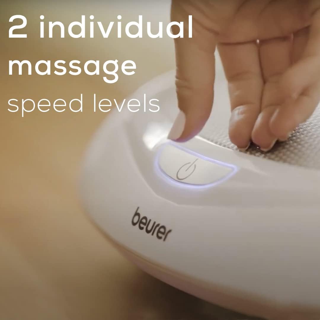Beurer Foot Massager with Heat | Foot Massager Machine with 18 Rotatin