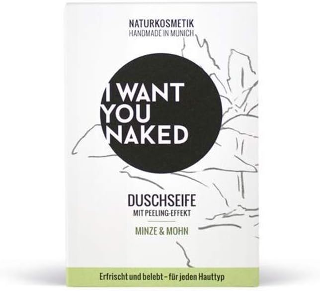 I Want You Naked Natural Soap Mint And Poppy 100G