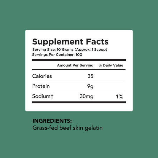 Amandean Premium Gelatin Powder Xl. Grass-Fed Beef Collagen Protein Supplement. Unflavored. Healthy Skin, Hair, Nails, & Gut. Paleo Friendly Cooking And Baking. 18 Amino Acids. Non-Gmo