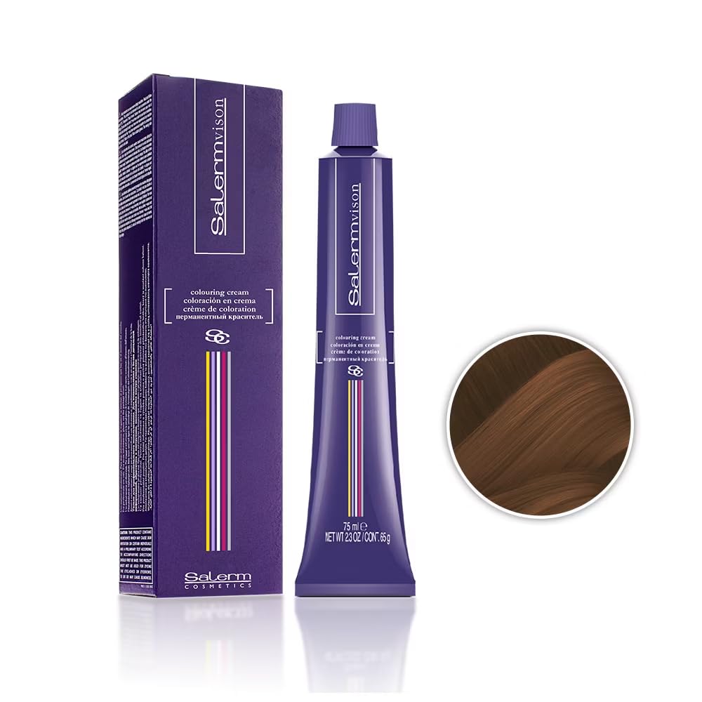 Salermvison Hair Coloring Cream #7.334 Amber Caramel Amber, 2.3 Ounce : Chemical Hair Dyes : Beauty & Personal Care