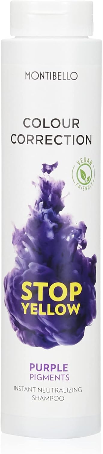 Montibello Colour Correction Stop Yellow Shampoo 1000 Ml (Neutralizer+Pigment Lilac)