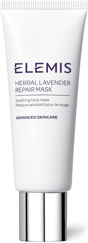 Elemis Herbal Lavender Repair Mask, Soothing Clay Balm Deeply Cleanses, Rebalances It Also Nourishes Skin, Calming Balm Formulated With Rosemary, Thyme, Lavender, Leaves Skin Bright And Balanced, 75Ml