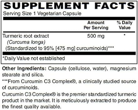 BariatricPal 500mg Turmeric Extract Capsules with Curcumin C3 Complex? (60 Count)