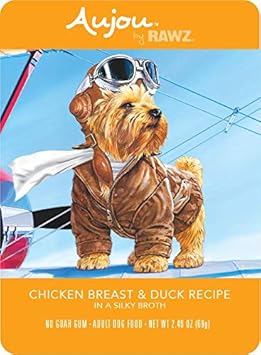 Rawz Aujou Chicken Breast & Duck Dog Food 8/2.46 oz Pouches: Pet Supplies: Amazon.com