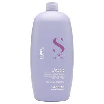 Alfaparf Milano Semi Di Lino Smoothing Sulfate Free Shampoo - Anti Frizz Hair Care & Cleansing Shampoo To Revitalize Dry Hair & Restore Shine