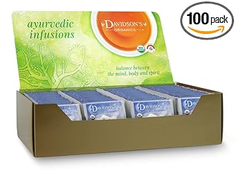 Davidson'S Organics, Ayurvedic Infusions, Sleep, 100-Count Individually Wrapped Tea Bags