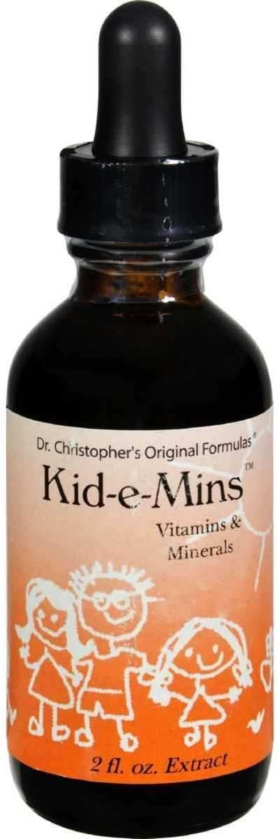 Dr. Christopher Kid-e-Mins Vitamin's and Minerals 2 oz Liquid : Health & Household